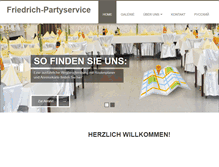 Tablet Screenshot of friedrich-partyservice.de